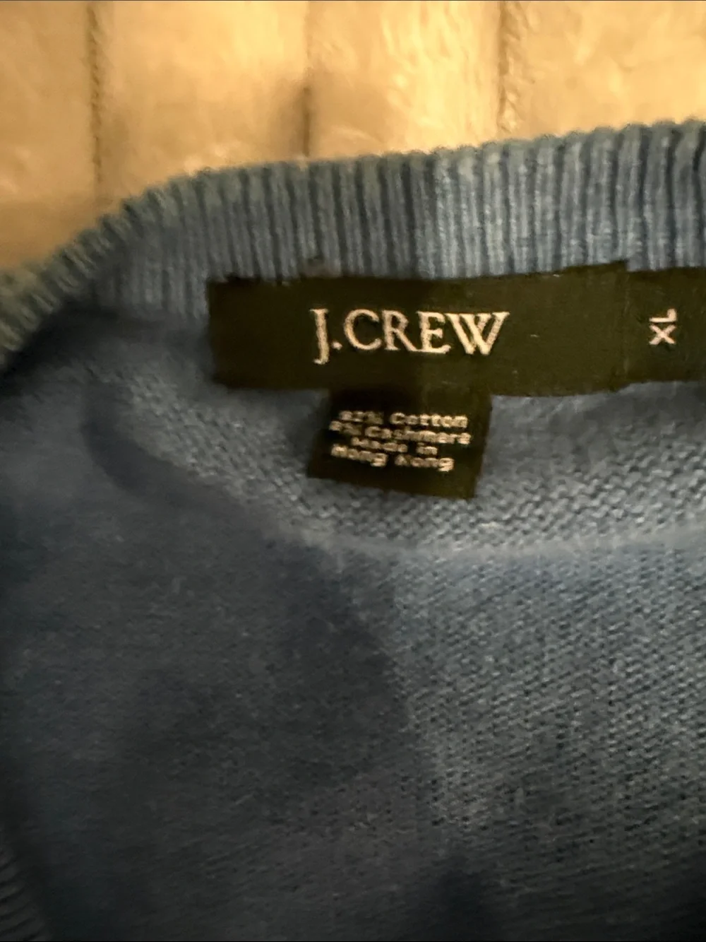 J. Crew Men's V-Neck Sweater in Sky Blue